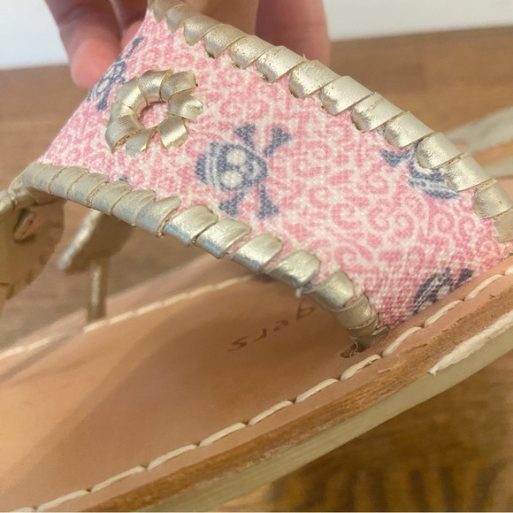 Jack Rogers | Women's Leather Pink Jacks Pirate Thong Sandal in Pink SIZE 7 - Picture 12 of 12